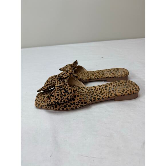 Y2K Cheetah Print Cape Robbin Jul Sandals Slides Cape Robbin Animal Print Size 8 - Picture 5 of 11
